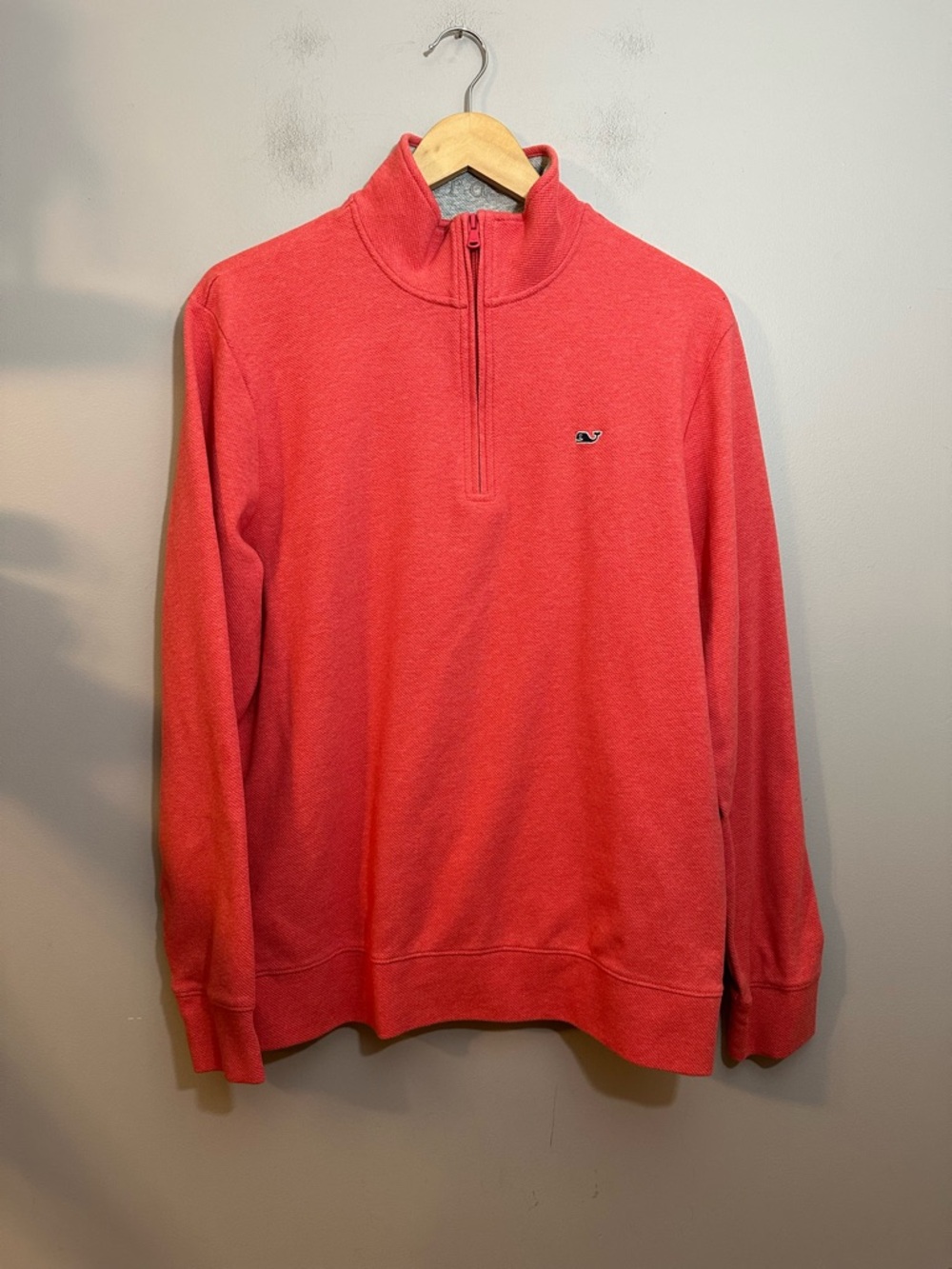 Vineyard Vines Performance Quarter Zip Mens Medium Coral Golf Active Pullover